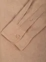 Beige Textured Corduroy Shirt