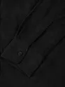 Black Textured Corduroy Shirt