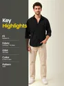 Black Textured Corduroy Shirt