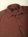 Brown Textured Corduroy Shirt