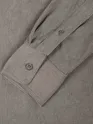 Grey Textured Corduroy Shirt