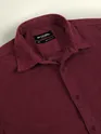 Maroon Textured Corduroy Shirt