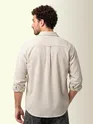 Off-White Textured Corduroy Shirt