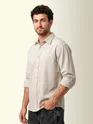 Off-White Textured Corduroy Shirt