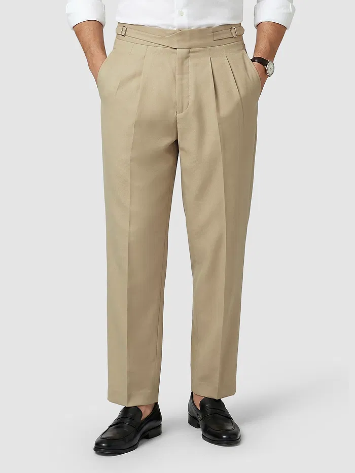 Beige Gurkha Pants