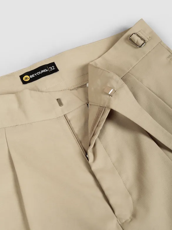 Beige Gurkha Pants