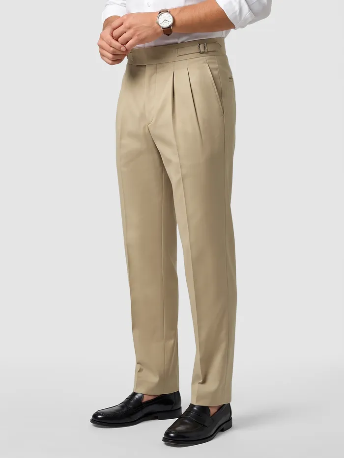 Beige Gurkha Pants