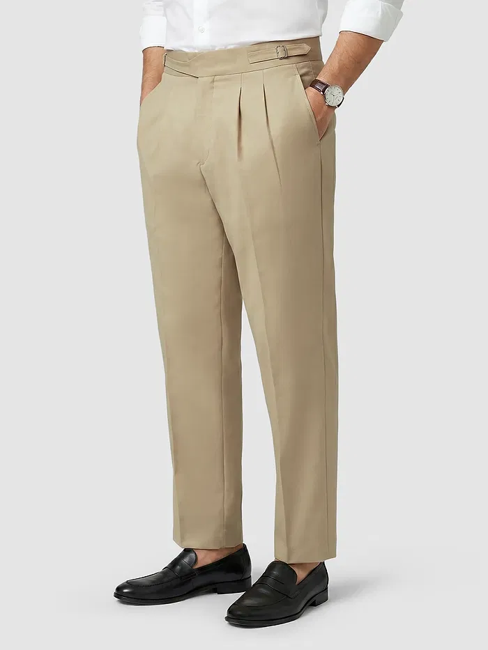 Beige Gurkha Pants