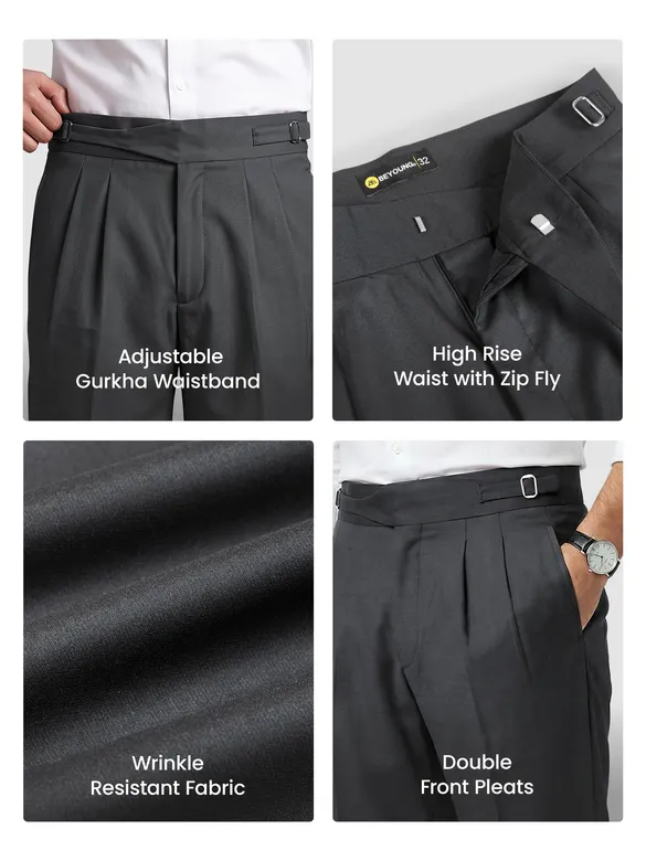 Black Gurkha Pants