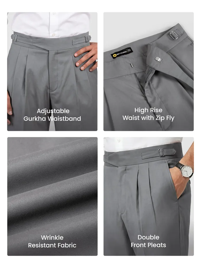 Light Grey Gurkha Pants
