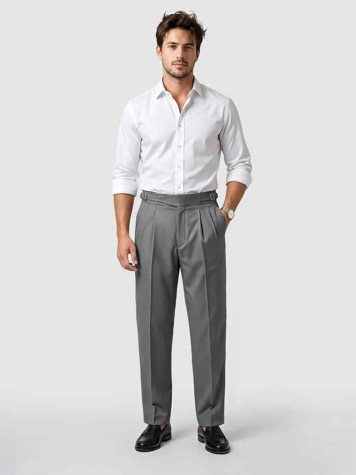 Light Grey Gurkha Pants