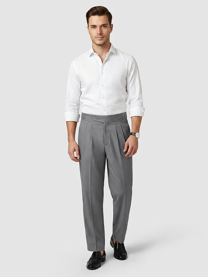Light Grey Gurkha Pants