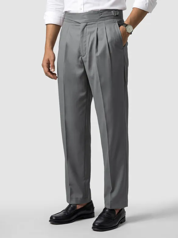 Light Grey Gurkha Pants