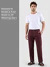Maroon Regular-fit Pajamas