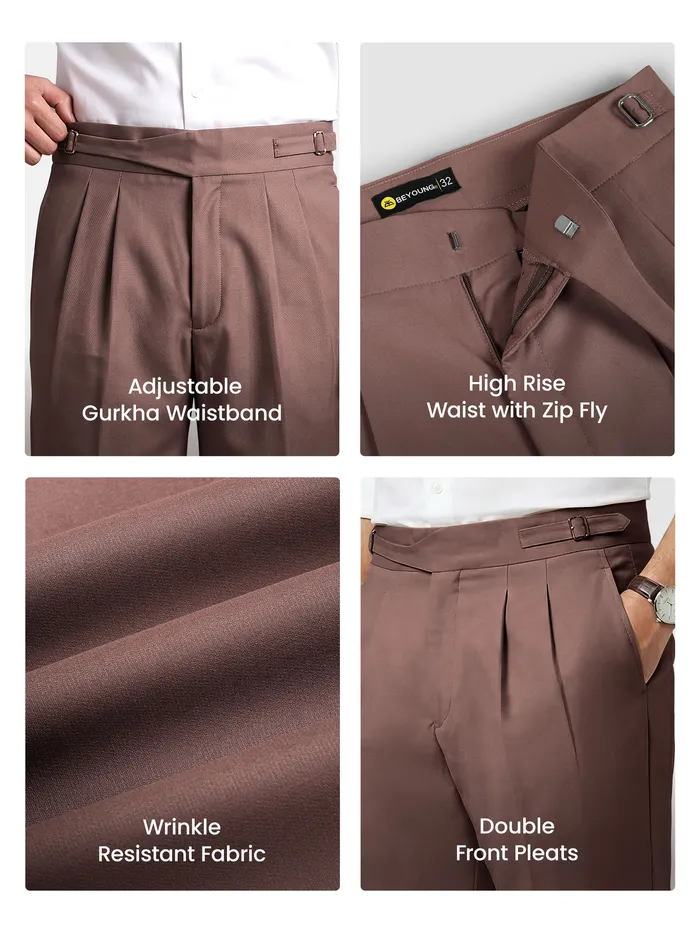 Mauve Gurkha Pants