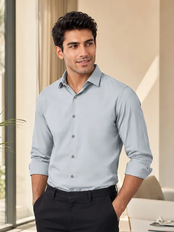 latest plan cotton shirts for men online, 