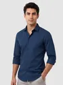Navy Blue - Plain Cotton Shirts