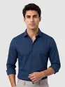 Navy Blue - Plain Cotton Shirts