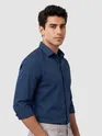 Navy Blue - Plain Cotton Shirts