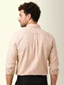 Beige Oxford Plain Shirt