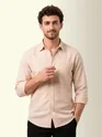 Beige Oxford Plain Shirt