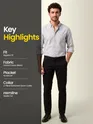 Grey Oxford Plain Shirt
