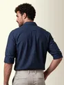 Navy Oxford Plain Shirt