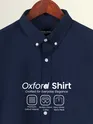 Navy Oxford Plain Shirt