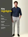 Navy Oxford Plain Shirt