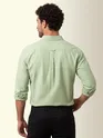 Pista Green Oxford Plain Shirt
