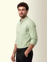 Pista Green Oxford Plain Shirt
