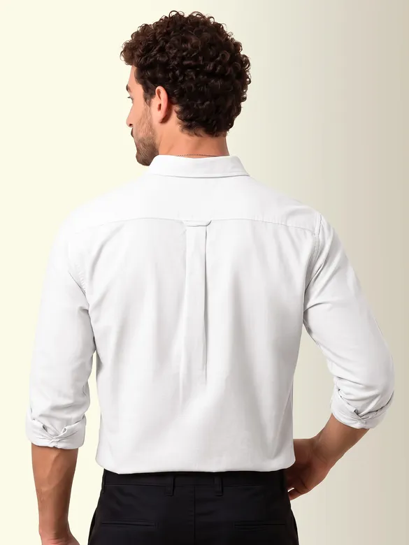 White Oxford Plain Shirt