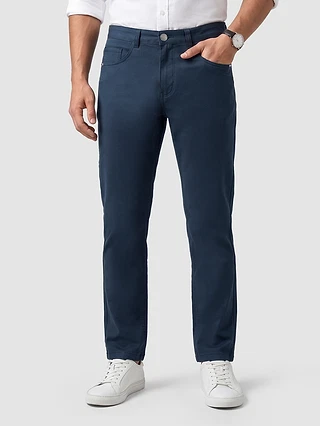 Blue Regular-fit Chino Pants