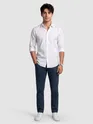 Dark Blue Regular-fit Chino Pants