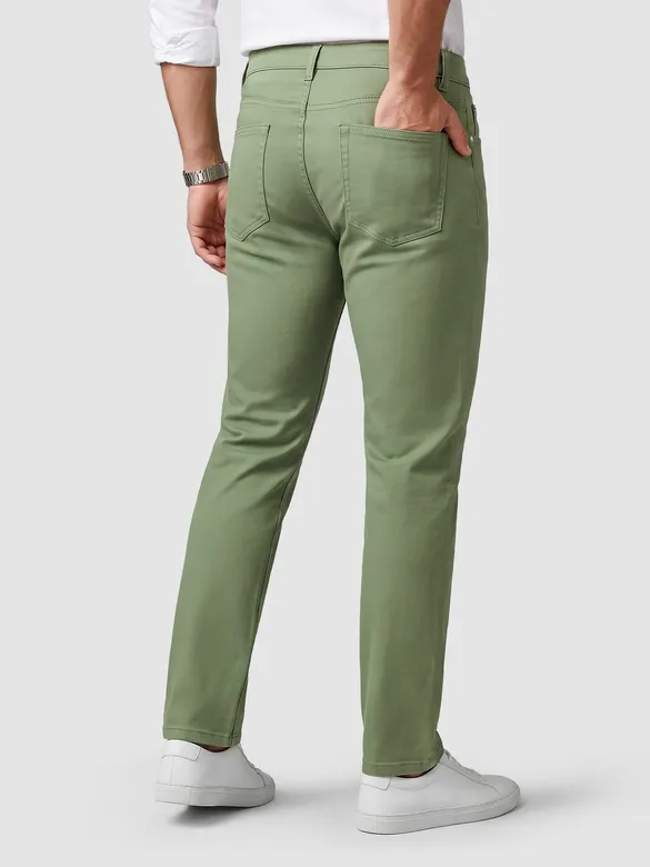Sage green Regular-fit Chino Pants