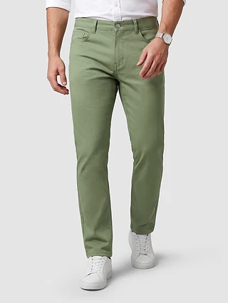 Green chinos for men