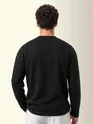 Black Recycled Full Sleeves Relaxed T-Shirt
