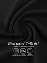 Black Recycled Full Sleeves Relaxed T-Shirt