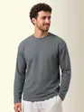 Grey Recycled Full Sleeves Relaxed T-Shirt