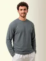 Grey Recycled Full Sleeves Relaxed T-Shirt