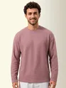 Mauve Recycled Full Sleeves Relaxed T-Shirt