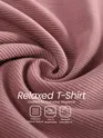 Mauve Recycled Full Sleeves Relaxed T-Shirt