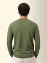 Olive Green Recycled Full Sleeves Relaxed T-Shirt