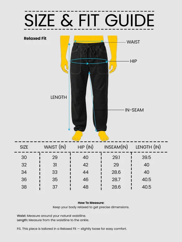 Black Elasticated Cargo
