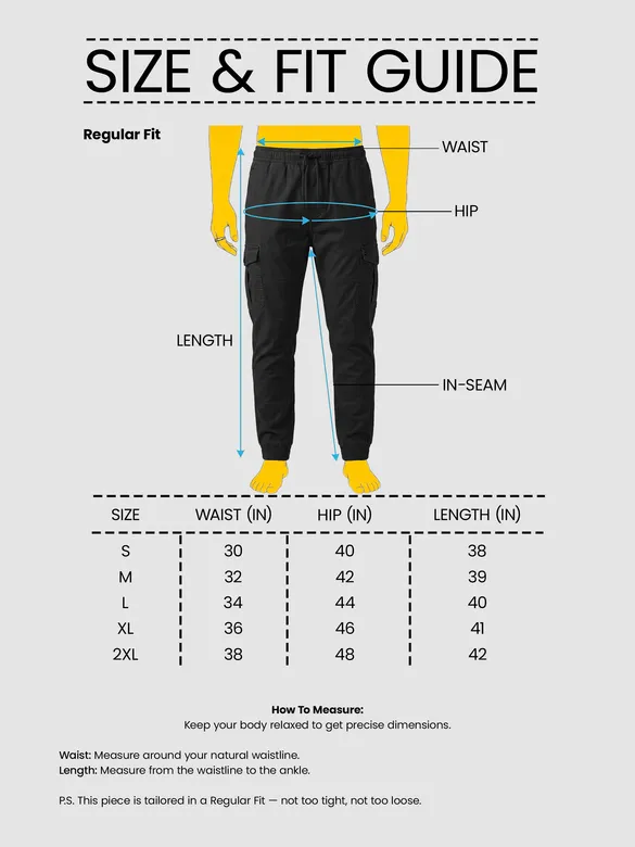 Black Heavy Gauge Cargo Joggers