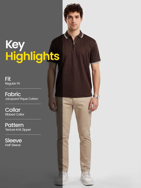 Pick Any 2 - Zipper Polo T-Shirt Combo