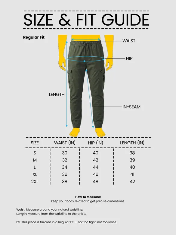Crocodile Green Heavy Gauge Cargo Joggers