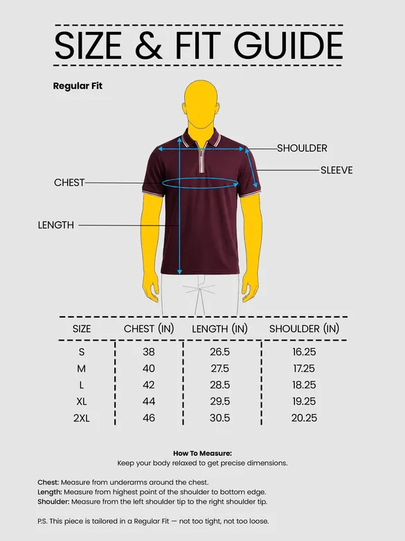 Wine Texture Knit Zipper Polo T-shirt