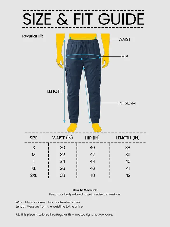 Dark Space Blue Heavy Gauge Cargo Joggers