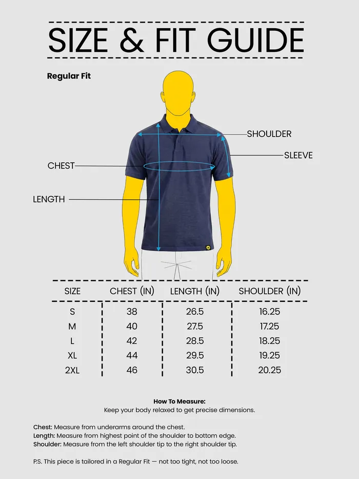 Denim Blue Acid Wash Polo T-shirt